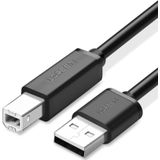 UGREEN USB 2.0 vernikkelde Printer kabel datakabel  voor Canon  Epson  HP  kabel lengte: 1m