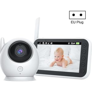 ABM100 4 3-inch draadloze videokleur nachtzicht babyfoon 360-graden bewakingscamera (EU-stekker)