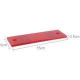 10 stuks auto Rear Bumper waarschuwing kunststof Reflector en Sign(Red)