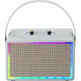 Leer Kleurrijk Lichteffect Karaoke Audio Retro Outdoor Bluetooth-luidspreker  Stijl: enkele luidspreker