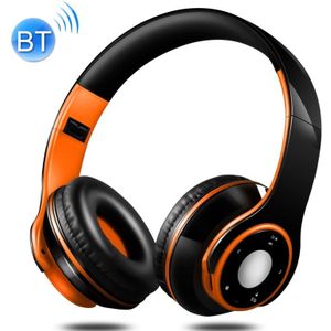 SG-8 Bluetooth 4.0 + EDR hoofdtelefoon Wireless oor overdreven TF kaart Radio van de FM Stereo muziek Headset met microfoon (oranje)