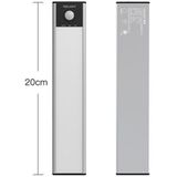20cm originele Xiaomi YEELIGHT LED Smart Human Motion Sensor Light Bar oplaadbare garderobe kabinet gang wandlampen (zilver)