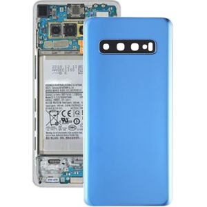 Batterij achtercover met camera lens voor Galaxy S10 (blauw)