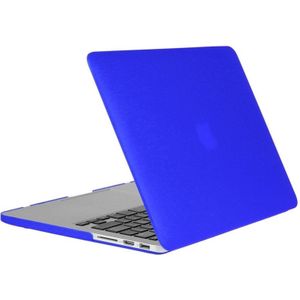 MacBook Pro Retina 15.4 inch 3 in 1 Frosted patroon beschermende Hardshell ENKAY Hat-Prince behuizing met ultra-dun TPU toetsenbord Cover en afsluitende poort pluggen (donker blauw)
