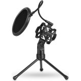 Yanmai PS-2 opname microfoon Studio scherm Pop Filter Mic masker windscherm  voor Studio opname Live uitzending  Live Show  KTV  Online Chat  etc(Black)