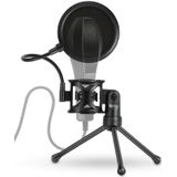 Yanmai PS-2 opname microfoon Studio scherm Pop Filter Mic masker windscherm  voor Studio opname Live uitzending  Live Show  KTV  Online Chat  etc(Black)