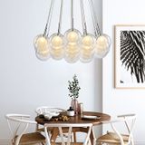 Moderne LED kroonluchter woonkamer opknoping lichten Home Deco verlichting dining room armaturen Nordic slaapkamer glazen bal pendant lampen  lamp diameter: enkele kop 12cm (wit licht)