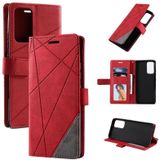 For Xiaomi Redmi Note 11 Pro Skin Feel Splicing Leather Phone Case(Red)