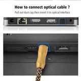 Digitale Audio Optische Fiber Kabel Toslink mannetje naar mannetje  Lengte: 1 meter  OD:6.0mm