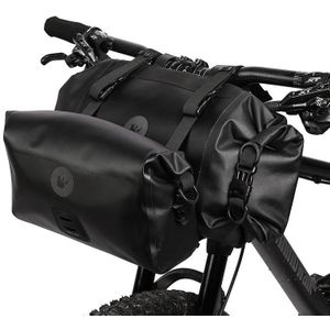 Rhinowalk X21998 Volledige 12L waterdichte grote capaciteit voor opknoping tas off-road lange afstand fietstas (zwart)