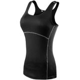 Tight Training Oefening Fitness Yoga Quick Dry Vest (Kleur: Zwart formaat: XL)