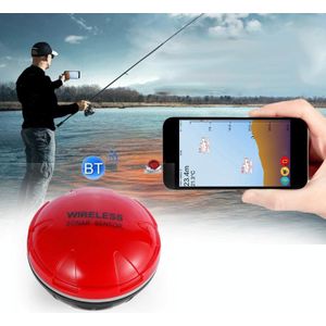 Fish Finder Wireless Mobile Phone Sonar Fish Finder APP Onderwater Fish Finder Fishing Gear (Rood)