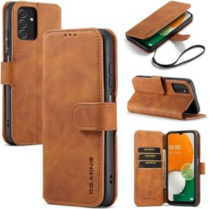 Voor Samsung Galaxy A13 4G DG.MING Retro Oil Edge Flip Leather Telefoon Case (Brown)