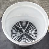 Auto wassen filter zand en steen isolatie net  grootte: diameter 26cm (zwart)