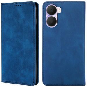 For Honor Play 40 Plus Skin Feel Magnetic Horizontal Flip Leather Phone Case (Blauw)