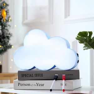 HS-007 LED-letter DIY WOLK WEASBARE MESSAGE BOARD BEWERKING LAMP (BLAUW)