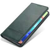 Voor Samsung Galaxy A72 5G AZNS magnetische kalf textuur horizontale flip lederen geval met kaart slots & houder & portemonnee (donkergroen)
