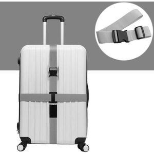 Cross Rainbow elastische telescopische tas bungee Bagage verpakking riem reizen bagage vaste riem (grijs)