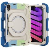 Armor Contrast Color Silicone + PC Tablet Case voor iPad Mini 6 (kleurrijk blauw)