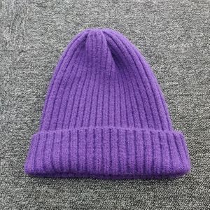Gebreide wollen hoed pruik speciale cap afneembare pruik hoed voor 8261W  stijl: light board (paars)