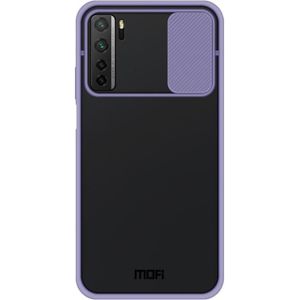 Voor Huawei nova 7 SE MOFI Xing Dun Series PC + TPU Anti-peep Waterproof and Anti-drop All-inclusive Protective Shell  Translucent Frosted(Purple)