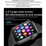 H55Pro 1 4 inch TFT-scherm Smart Bluetooth Watch  ondersteuning slaapmonitor / hartslagmeter / bloeddrukmeter  stijl: stalen band (zilver)