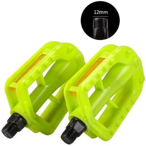 WEST BIKING 2 paar universele opvouwbare antislippedalen voor kinderfietsen (groen diameter 12 mm)