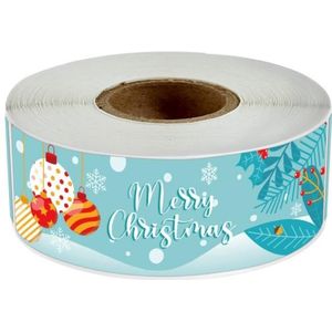 5 Rollen 120 vellen / roll Kerstmis Long Strip Gift Box Seal Sticker (M5)