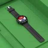Voor Garmin Forerunner 245 / 245M Smart Watch TPU beschermhoes  kleur: zwart+wit lichtgevend groen