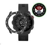 Voor Garmin Forerunner 245 / 245M Smart Watch TPU beschermhoes  kleur: zwart+wit lichtgevend groen