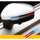 Auto Achteruitkijkspiegel Deur Side Decoratie Anti-collision Rubber Strips (Drie Kleur Witte Rand)