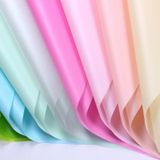 2 zakken bloem inpakpapier mat papier cadeaupapier doorschijnend inpakpapier materiaal  kleur: diep roze
