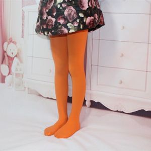 Lente zomer herfst effen kleur panty ballet dans Panty's voor kinderen (oranje)