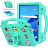 Voor Huawei MediaPad T5 10.1 Handvat Kickstand Kinderen EVA Schokbestendig Tablet Case (Mintgroen)