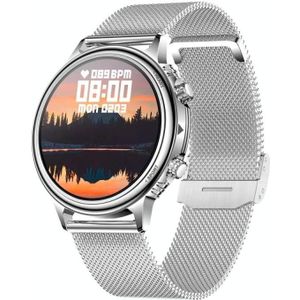 CF85 1.32 inch stalen horlogeband Kleurscherm Smart Watch