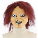 Halloween Festival partij Latex Ghost Baby bang masker hoofddeksels  met haar