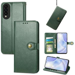 Voor Huawei Nova 8 Se Youth Solid Color Leather Buckle Case met Lanyard & Photo Frame & Card Slot & Wallet & Stand-functie