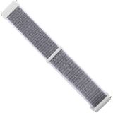 Voor Fitbit Versa / Versa 2 Nylon Watchband met Haak en Loop Fastener (Grijs)