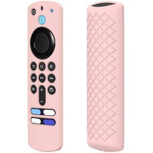 2 stks Siliconen Shell voor Alexa Voice Remote 3rd Gen & TV Stick 3rd Gen (Pink)