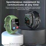G96 1.85 inch HD Vierkant Scherm Robuuste Smart Watch Ondersteuning Bluetooth Bellen/Hartslagbewaking/Bloedzuurstofbewaking(Zwart)