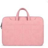 ST06S waterdichte PU lederen rits verborgen draagbare riem een-schouder handtas voor 13 3 inch laptops  met Magic stick & koffer riem (roze)