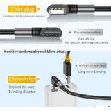 3a USB-C/Type-C tot 8 pins dubbele ellebooglaadkabel