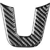 Koolstofvezel auto stuurwiel U-vormige decoratieve sticker voor MERCEDES-BENZ B-KLASSE 2019 / GLB 2020  Links en Right Drive Universal