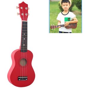 HM100 21 inch Basswood Ukulele kinderen verlichting muziekinstrument (rood)
