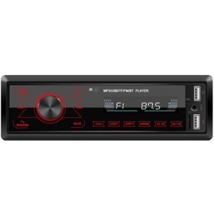 A2818 Auto Bluetooth Speakerphone Auto MP3-speler Functie Touch Double U Disk Kleurrijke Lichten Radio  Specificatie: Standaard + 16G Geheugenkaart