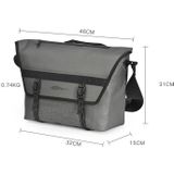 AFISHTOUR FC2002 Vintage Waterproof Large Capacity Shoulder Bag(Cool Black)