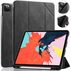 Voor iPad Pro 11 (2020) DG. MING See Series Horizontale Flip Leather Case  met Holder & Pen Tray(Zwart)
