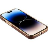 Voor iPhone 15 Plus Denior Oil Wax koeienhuid plating telefoonhoes