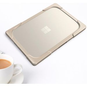 For Microsoft Surface Laptop 3 / 4 13.5 inch Steel TPU + PC Two-color Anti-fall Laptop Protective Case(Khaki)