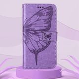 For Nokia XR20 Embossed Butterfly Leather Phone Case(Light Purple)